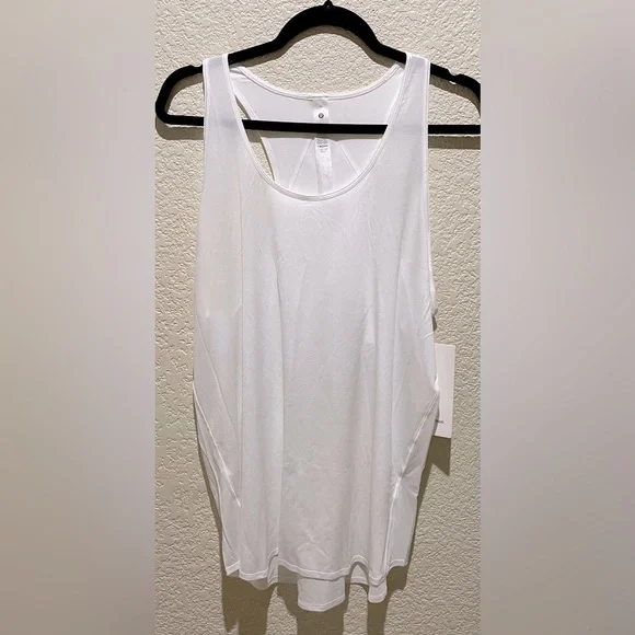 Lululemon NWT Essential Tank Top Pleated in White Size 14 - Picture 7 of 10